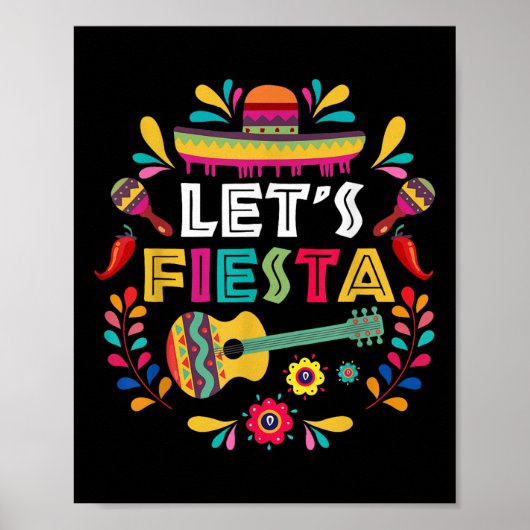 Poster Fête mexicaine Cinco De Mayo (Devant)