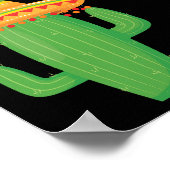 Poster Fête mexicaine de graduation Bienvenue Noir (Coin)