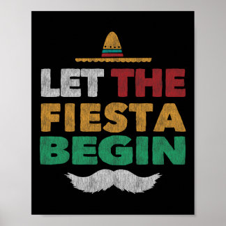 Poster Fête mexicaine Funny Cinco De Mayo