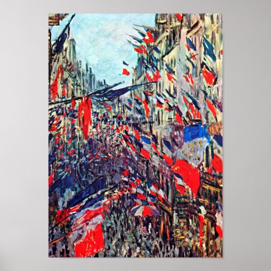 Poster Fête Nationale à Paris, Claude Monet (Devant)