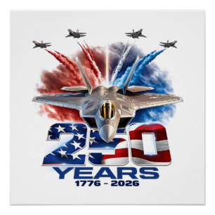 Poster Fête patriotique du 250e anniversaire du 4 juillet
