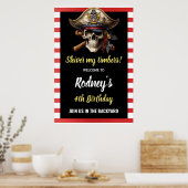 Poster Fête pirate Shiver My Tembers (Cuisine)