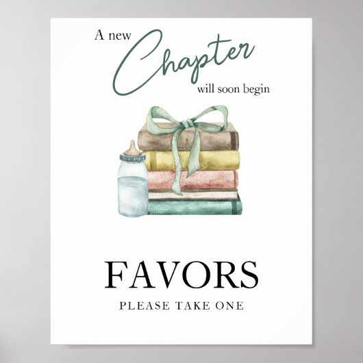 Poster Fête prénatale de chapitre - Faveurs (Devant)