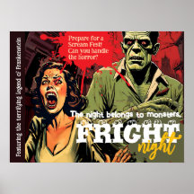 Fête rétro Frankenstein Halloween horreur Vintage