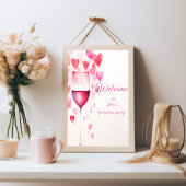 Poster Fête rose