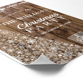 Poster Fête Russe Bois de Noël Bienvenue (Coin)