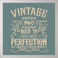 Fête vintage d'anniversaire personnalisée