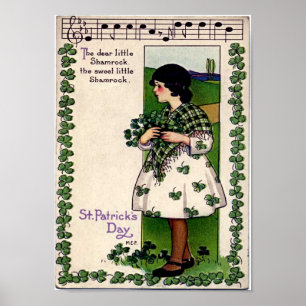 Poster Fête vintage de la St Patrick