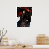 Poster fête vintage Noël couple vacances (Cuisine)