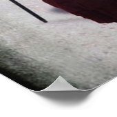 Poster fête vintage Noël couple vacances (Coin)