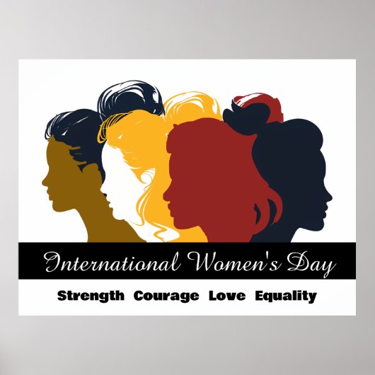 Poster Fêter la Journée internationale de la femme 8 mars (Devant)