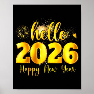 Poster Fêter la nouvelle année Bonne année 2026 Party 