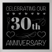 Poster Fêter notre 30e anniversaire (Devant)