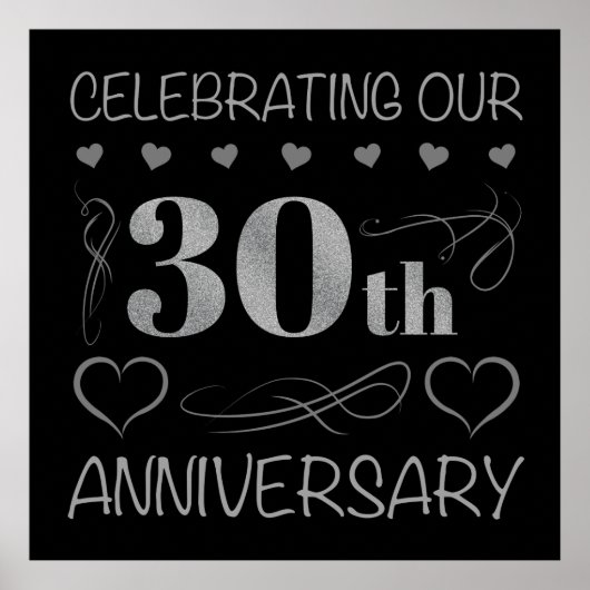Poster Fêter notre 30e anniversaire (Devant)