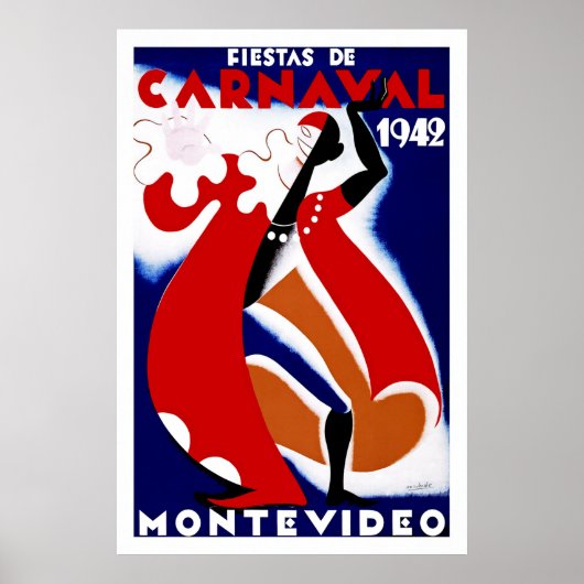 Poster Fêtes de Carnaval ~ Montevideo (Devant)