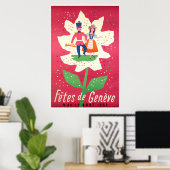 Poster Fêtes de Genève 1957 (Bureau à domicile)