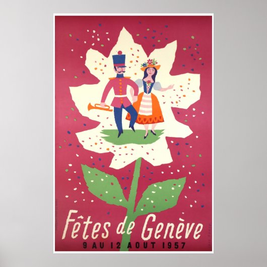 Poster Fêtes de Genève 1957 (Devant)