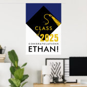 Poster fêtes de graduation personnalisées (Bureau à domicile)