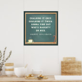 Poster Fêtes de Noël de l'enseignant (Cuisine)