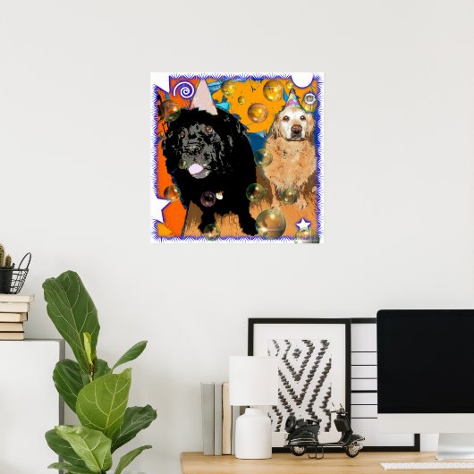 Poster Fêtez ! (Bureau à domicile)