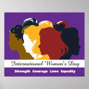 Poster Fêtez la Journée des Femmes 8 mars 2025