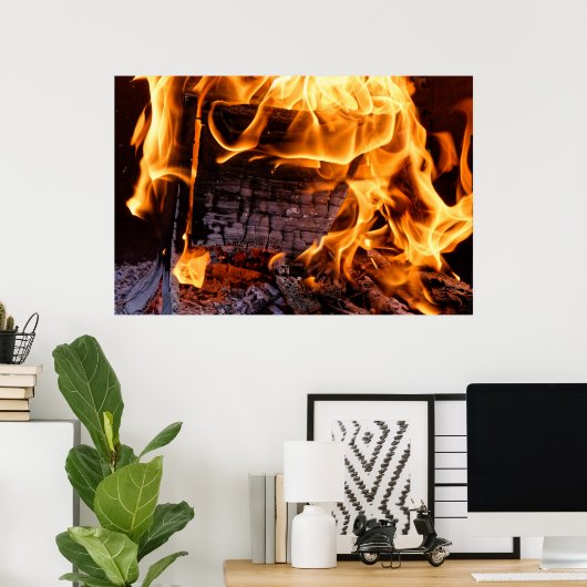 Poster Feu (Bureau à domicile)