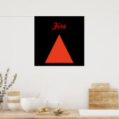 Poster Feu (Cuisine)