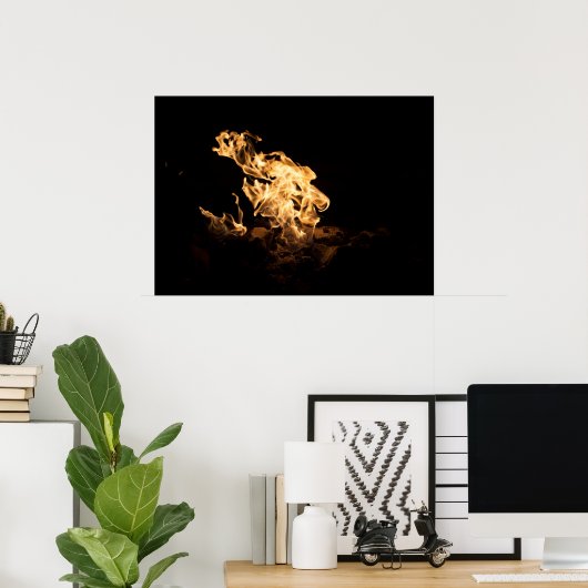 Poster feu (Bureau à domicile)