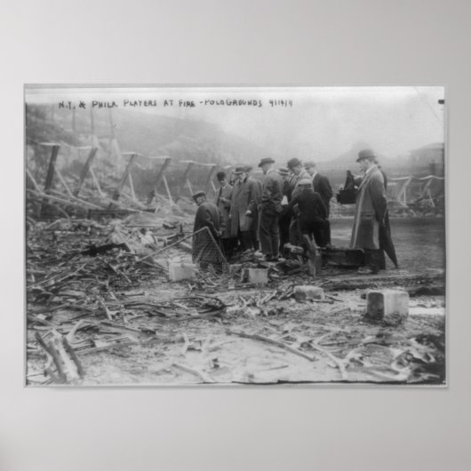 Poster FEU à Polo Grounds, New York 1911 (Devant)