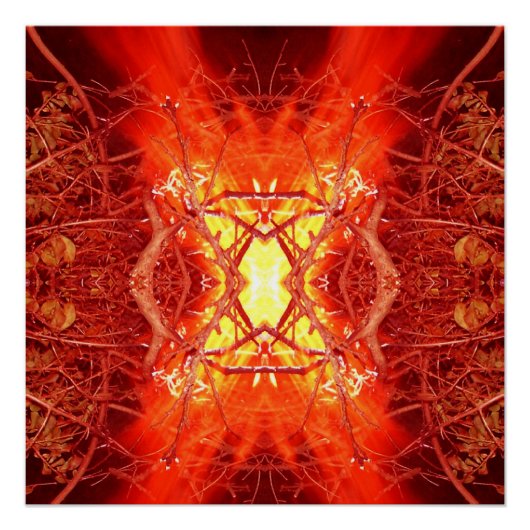 Poster Feu Abstrait (Devant)