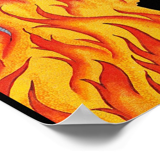 Poster "Feu (après Erte)" (Coin)