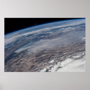 Poster Feu Autour Du Parc National De Yosemite.