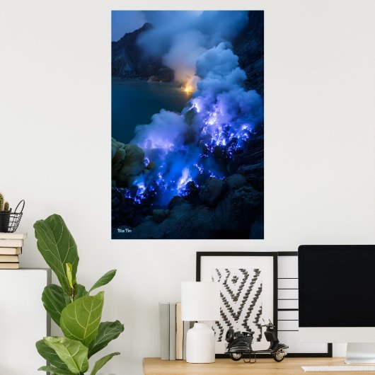 Poster Feu bleu (Bureau à domicile)