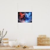 Poster Feu céleste et sorcière de glace fille (Cuisine)