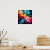 Poster Feu coloré (Cuisine)