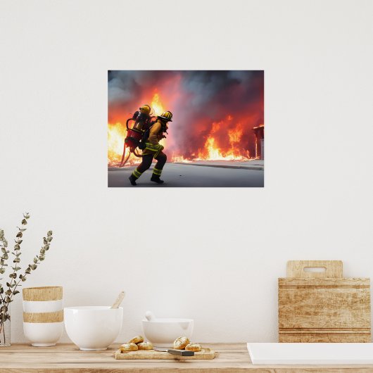 Poster Feu d'affiche (Cuisine)