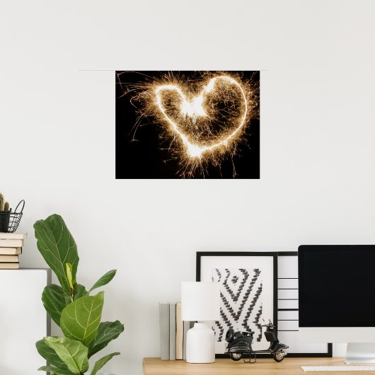 Poster Feu d'amour (Bureau à domicile)