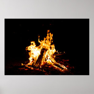 Poster Feu d'amour pour l'aventure confortable