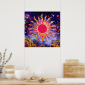 Poster « Feu Dansant du Cosmos » Le Soleil (Cuisine)