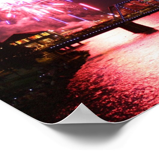 Poster Feu d'artifice à Grand Rapids (Coin)