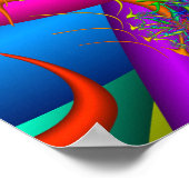 Poster Feu d'artifice coloré (Coin)