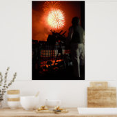 Poster Feu d'artifice de l'indépendance de la marine amér (Cuisine)