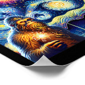 Poster Feu d'artifice de nuit 4 juillet Bigfoot Quatrième (Coin)