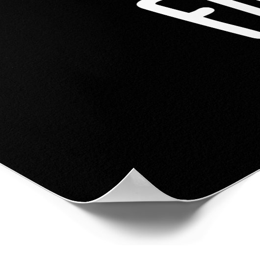 Poster Feu d'artifice Funky Fire Flame Pun Dark BG (Coin)