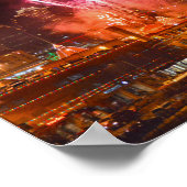 Poster Feu d'artifice rouge sur la Plaza, Kansas City (Coin)