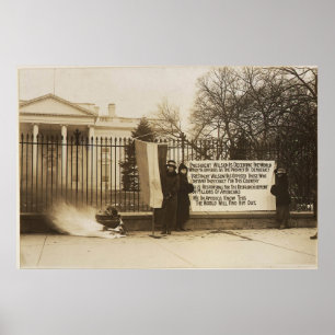 Poster Feu d'artifice Suffragette pour femmes à Washingto