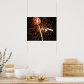 Poster Feu d'artifice sur la rivière Savannah (Cuisine)