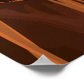 Poster Feu de camp dans la forêt. (Coin)