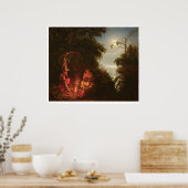 Poster Feu de camp indien (2166A) (Cuisine)