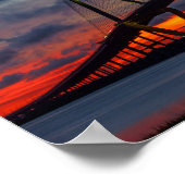 Poster Feu de Charleston comme coucher de soleil (Coin)